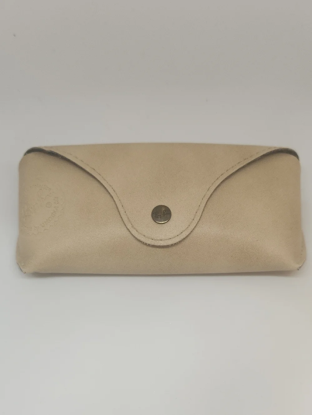 Ray-Ban Leather Sunglasses Case - Beige